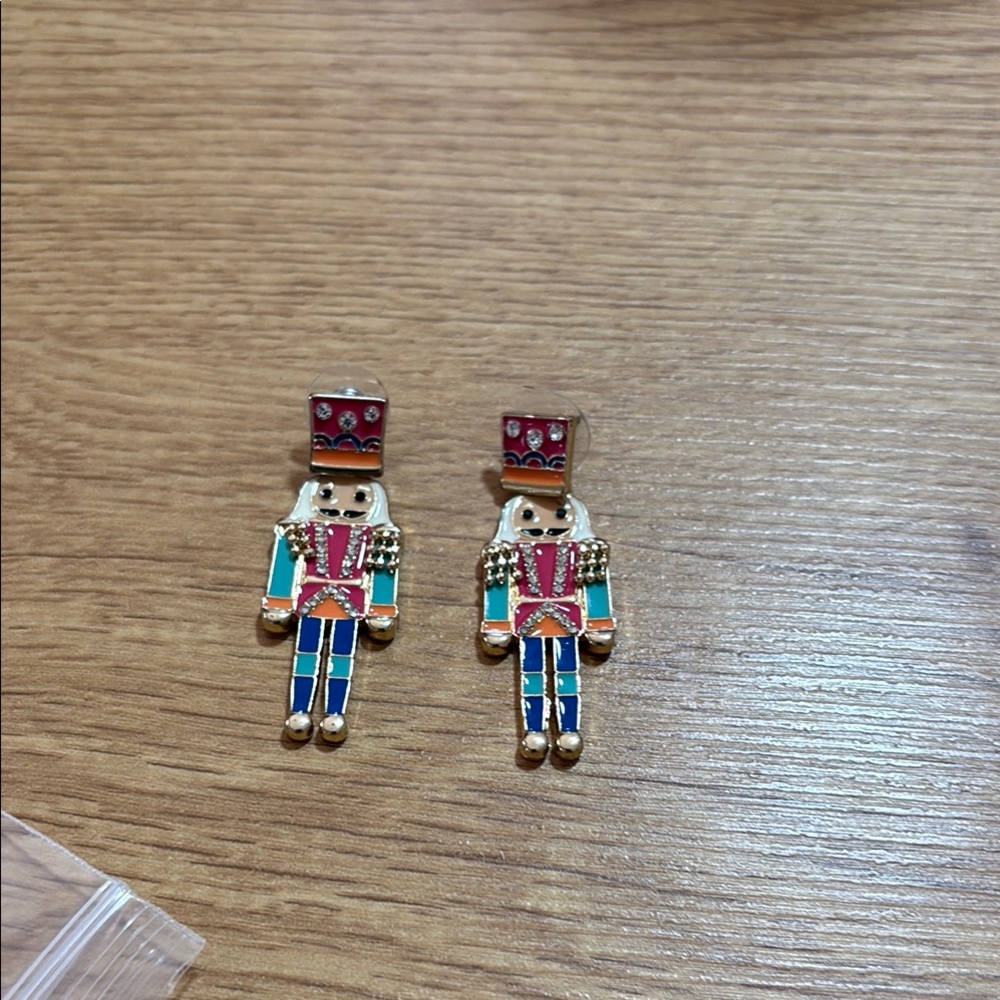Colorful Nutcracker Toy Earrings
